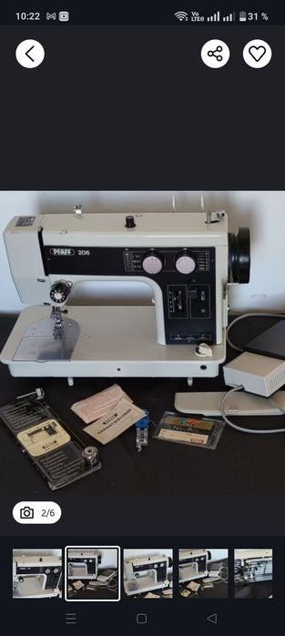 Mașină de cusut Pfaff piele accesorii incluse