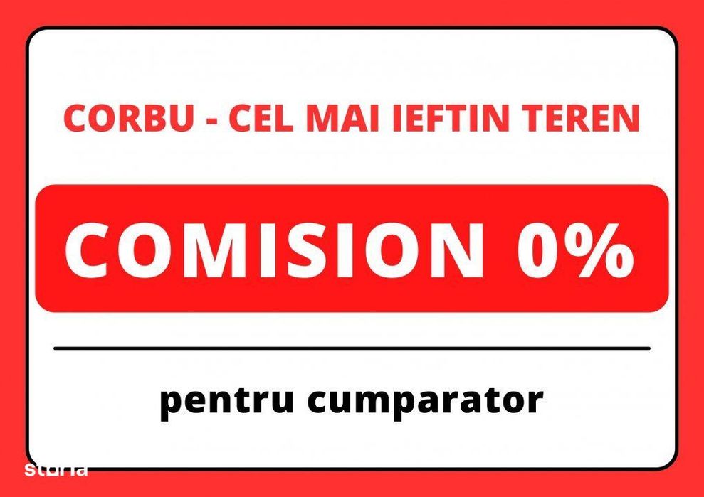 Corbu - 2 x 5000 mp langa localitate - pret / lot