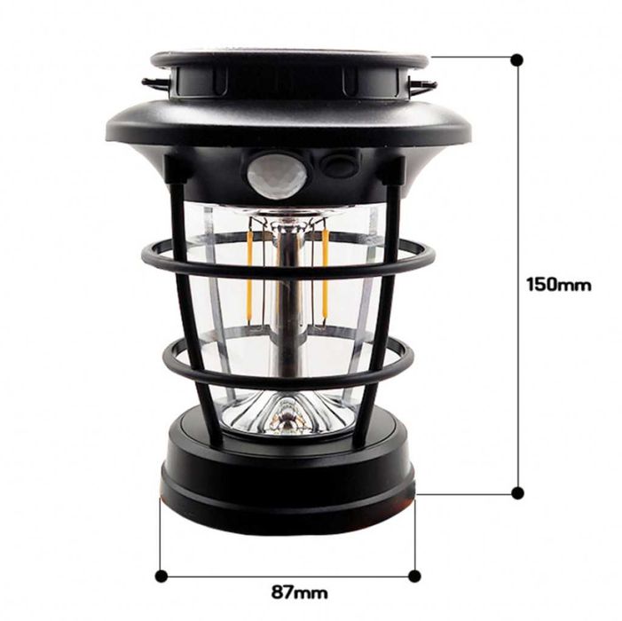 Соларна сензорна лампа с LED осветление Hop-8818F