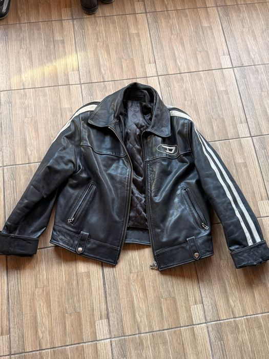 Кожено италиянско моторско яке XL