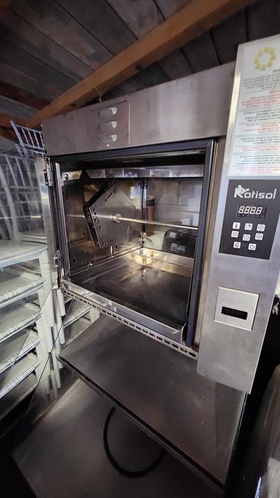 Vand rotisor pui Rotisol cu vitrina calda