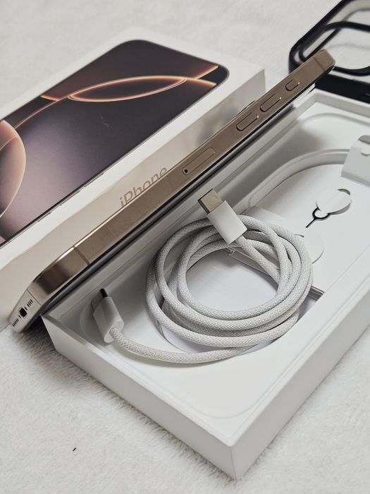 iPhone 16 PRO MAX, 94% bateria, 256 GB, FULL BOX