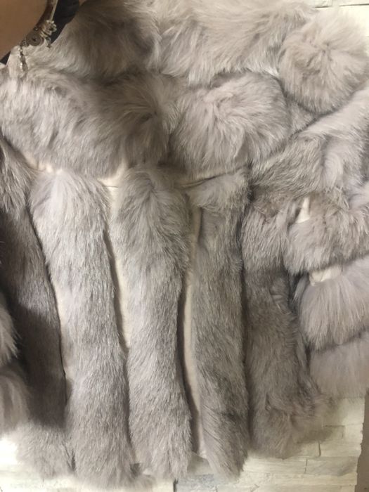 Дамско палто естествен косъм Намалено