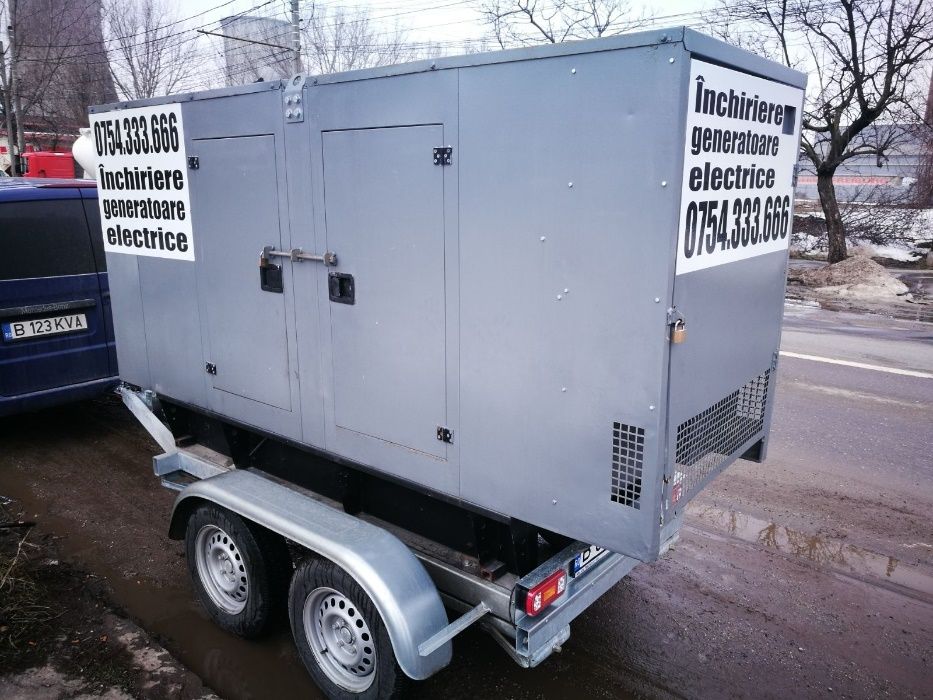 Inchiriere generator (grup electrogen) 100KVA (putere 80Kw) trifazic