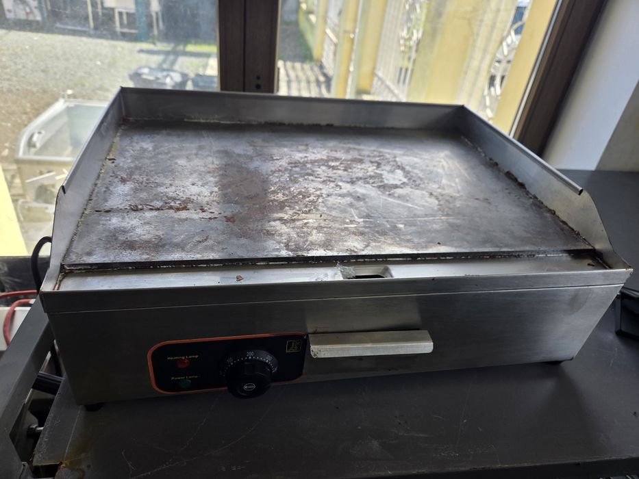 Gratar electric inox, la.380v de.putere, striat, neted