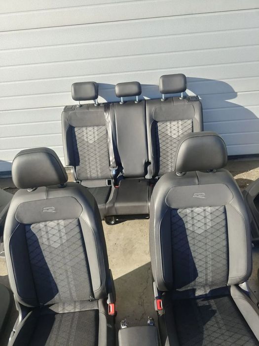 interior complet piele alcantara textil  vw t-cross r-line c11 d31 2024
