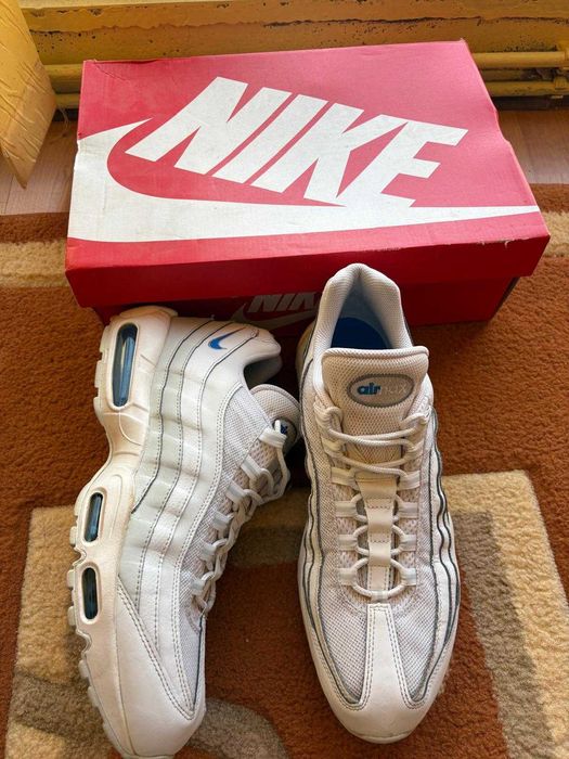 Air Max 95 White/Blue photon dust marimea 46