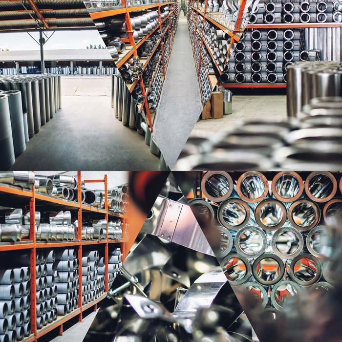 Coșuri de fum din oțel inoxidabil, izolate cu vata bazaltică termic