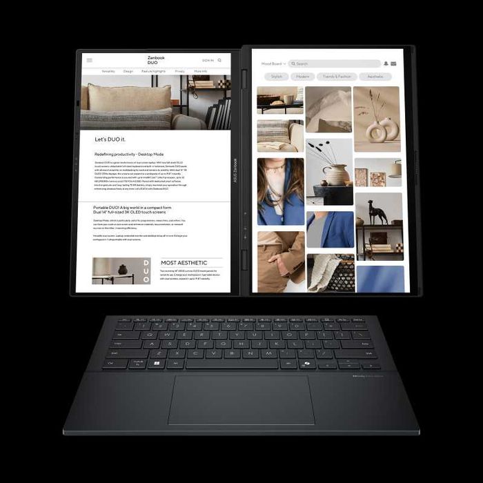 ASUS Zenbook Duo 14.0" OLED 3K 120Hz TS Ultra 9-285H DDR5 32GB SSD 1TB