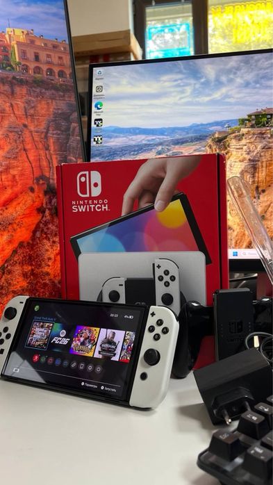 Прошитая Nintendo Switch Oled с играми, 512Gb памяти