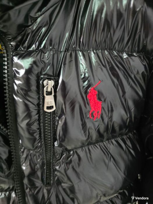 Мъжко яке Polo Ralph Lauren knit jacket zip пролетно размер М черно с качулка поло