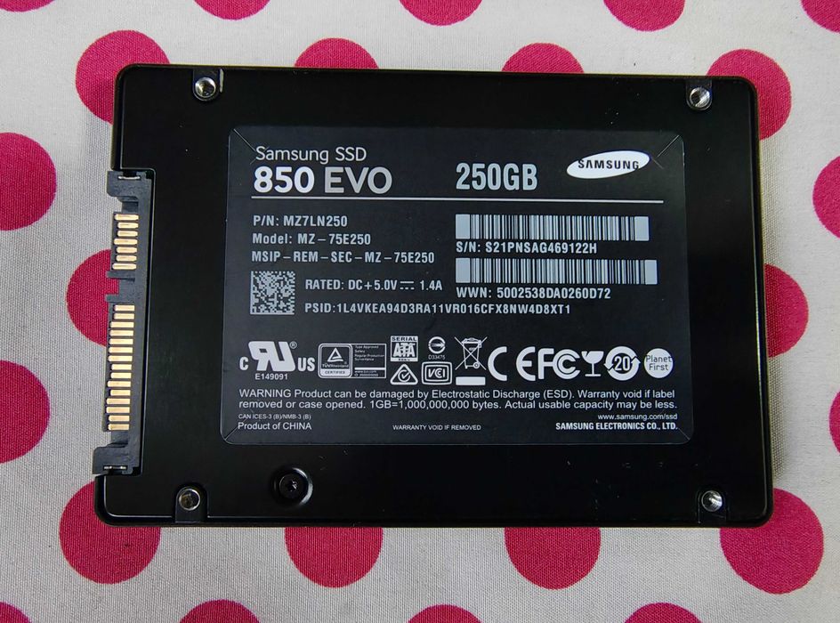 SSD Samsung 850 EVO 250GB SATA-III 2.5 inch.