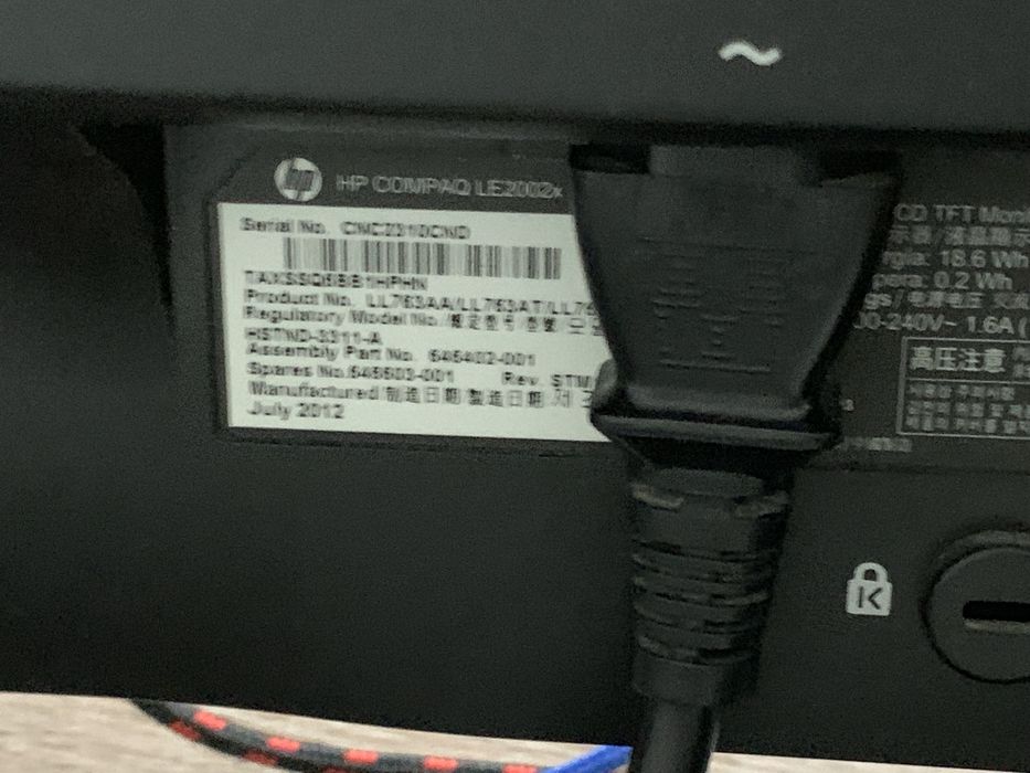 монитор hp compaq LE 2002x