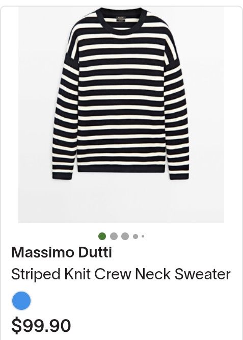 Свитер Massimo Dutti. Премиум. Extrafine Cotton.