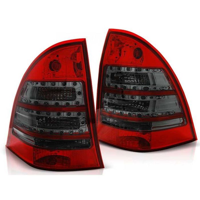 Стопове Мерцеде Ц класа ЛЕД Комби W203 Mercedes 203 Тъмни Опушени