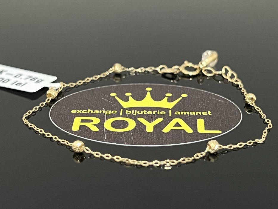 Bijuteria Royal CB : Bratara copil aur 14k 585  0,78 gr