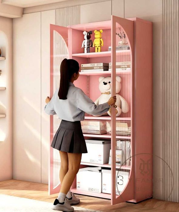 Шкаф металлический | Прозрачные дверцы | Metall shaffof eshiklar bilan