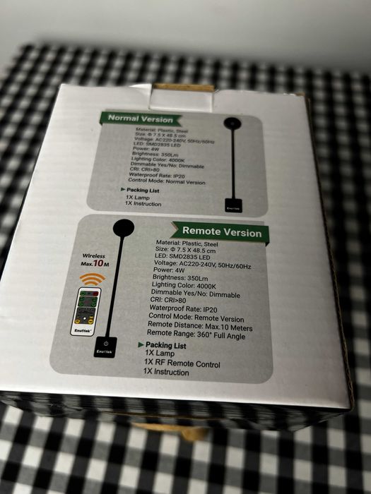 Lampă de priză / perete - LED cu Telecomandă