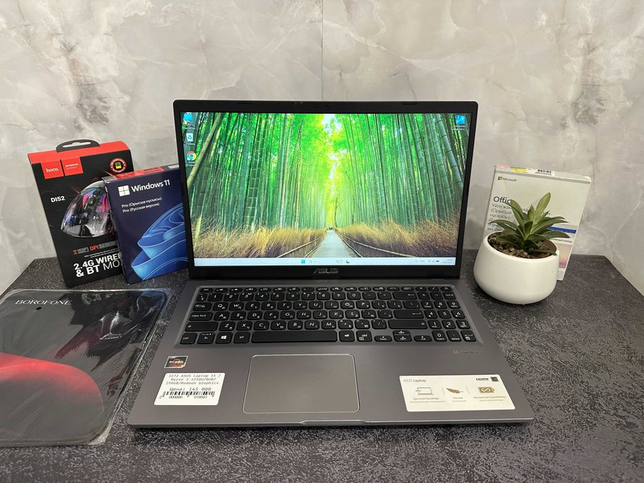Ноутбук для работы ASUS Laptop 15 /Ryzen 3-3250U/8GB/256GB/Radeon