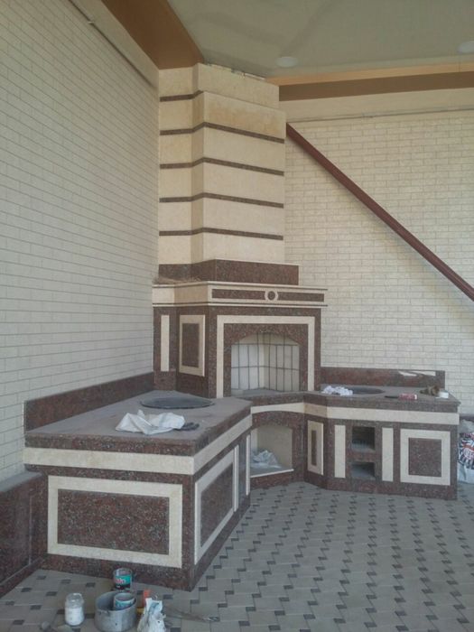 Летни кухня izviznyak traventin granit