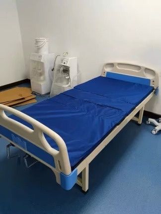 Pat de spital Nou ,rabatabil profesional medical cu saltea, 4 secțiuni, suport 200 kg, reglare spate și picioare