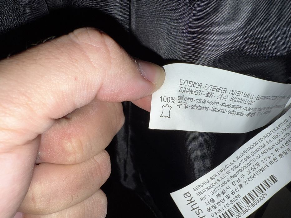 Geaca de piele Bershka