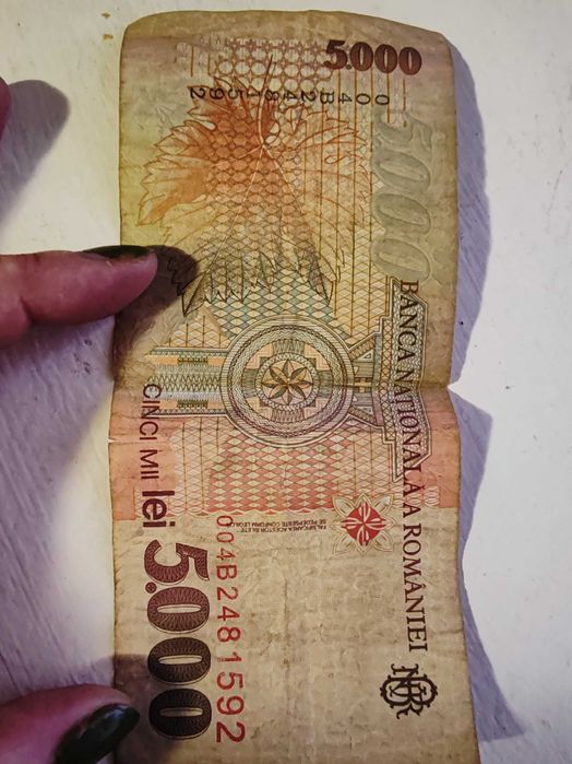 Vând bancnotă 5000 lei, din 1998 în stare foarte bună