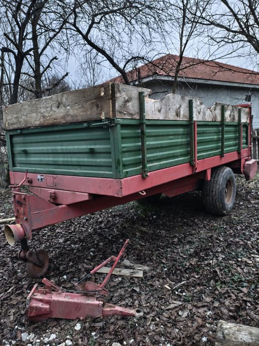 Mig de gunoi 6 t, remorca împrăștiat bălegar, gunoiera