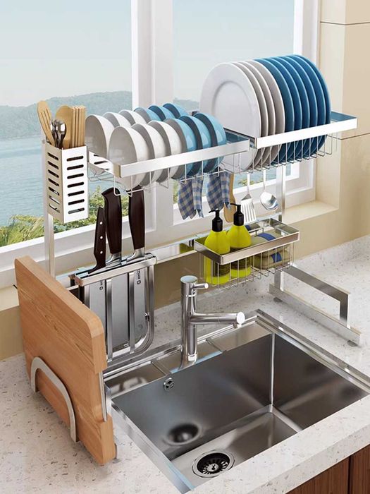Кухонная сушилка для посуды органайзер из нержавеющей стали выбрать