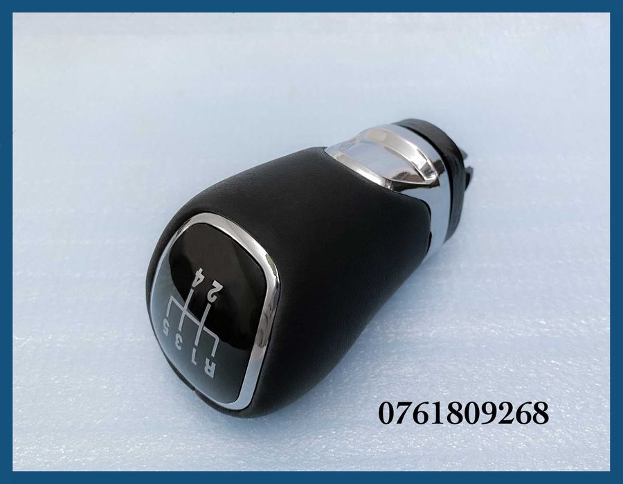 Nuca schimbator din piele pentru SKODA Octavia 2 / 3 / Fabia / Rapid / Superb / Yeti cu 5 trepte