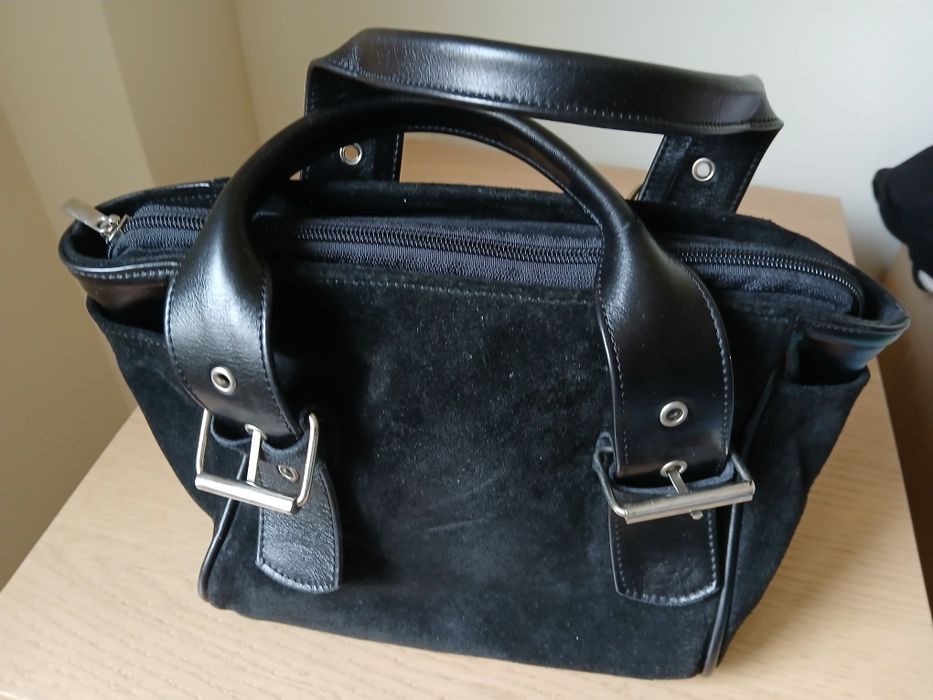 Geanta neagra piele