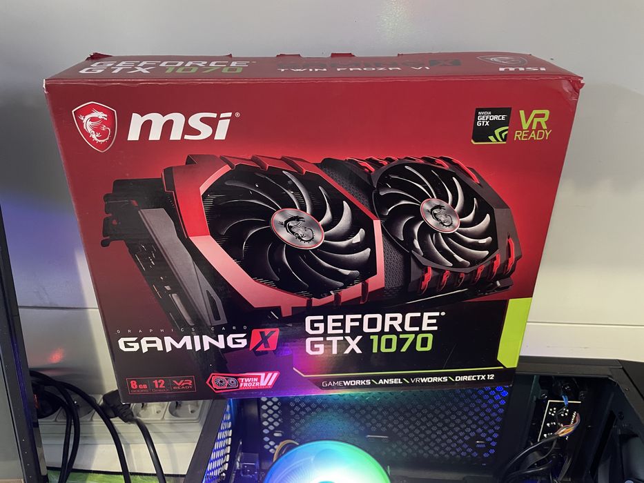 Срочно! MSI GTX1070 - 8Gb, в идеале