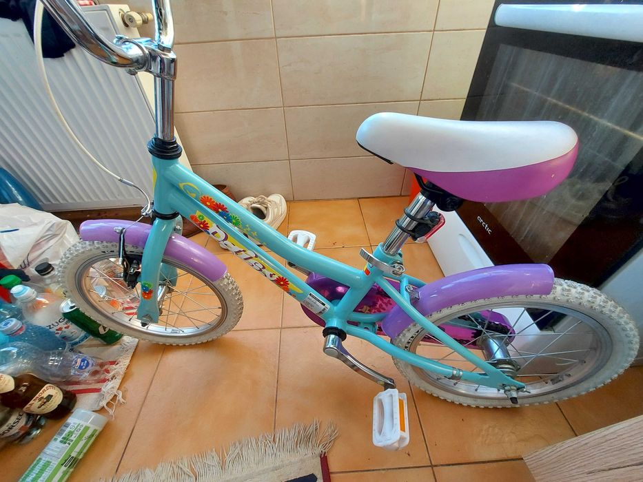 Bicicleta copii Dhs 1604 - 16 Inch, Turcoaz