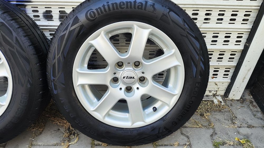 Алуминиеви джанти Rial 5x112 с летни гуми Continental 195/65/15