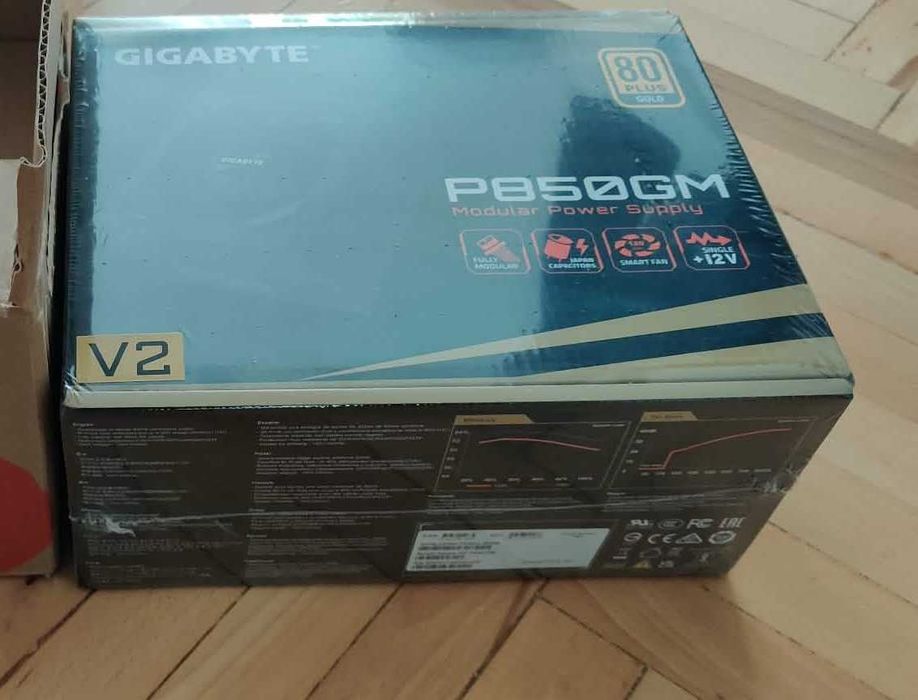 Sursa Gigabyte P850GM V2, 850W, 80 PLUS Gold, modulara, Neagra