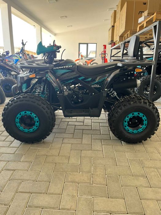 Atv 125cc Mini Rocket Hunter II 8" semi-automat 4T benzina albastru