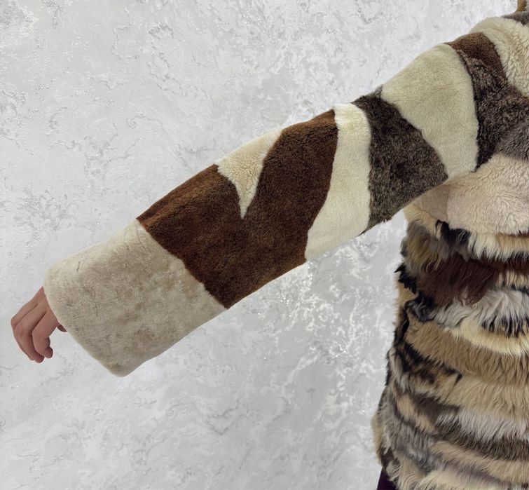 Шуба из натурального меха(овен)