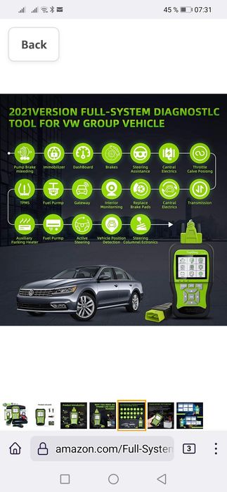 Diagnoza obd2 TP600B VAG toata gama