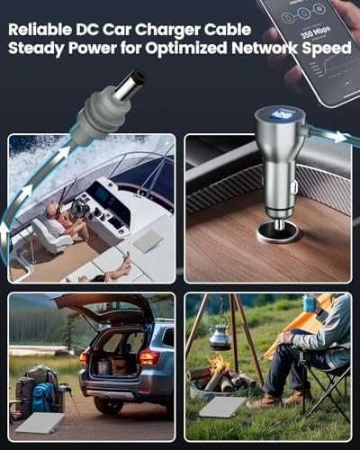 Нов Захранващ адаптер за Starlink Mini 12V-24V дигитален дисплей кола