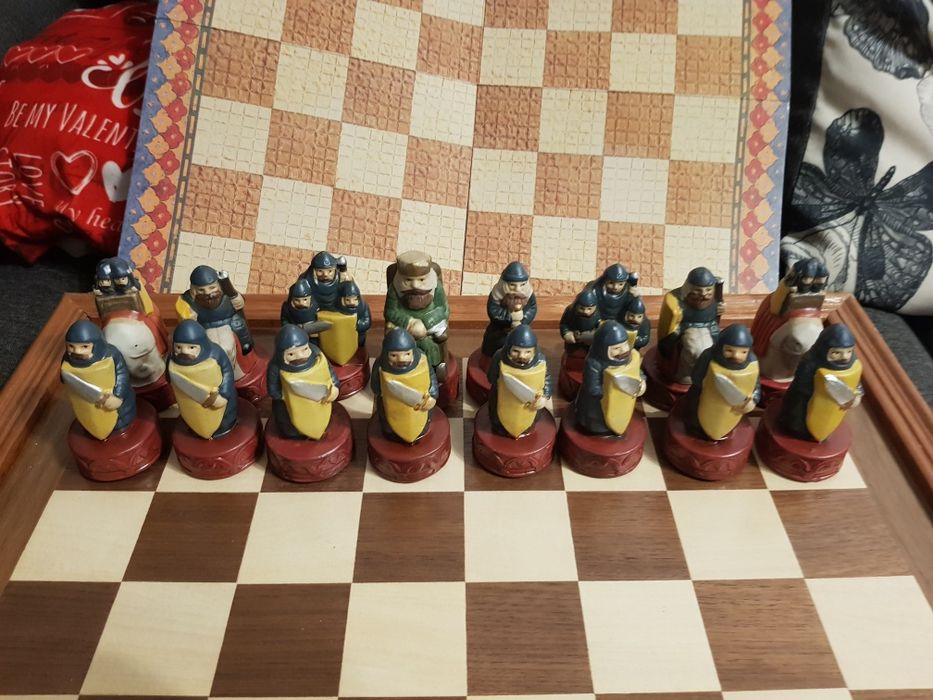 Tabla șah medievală.