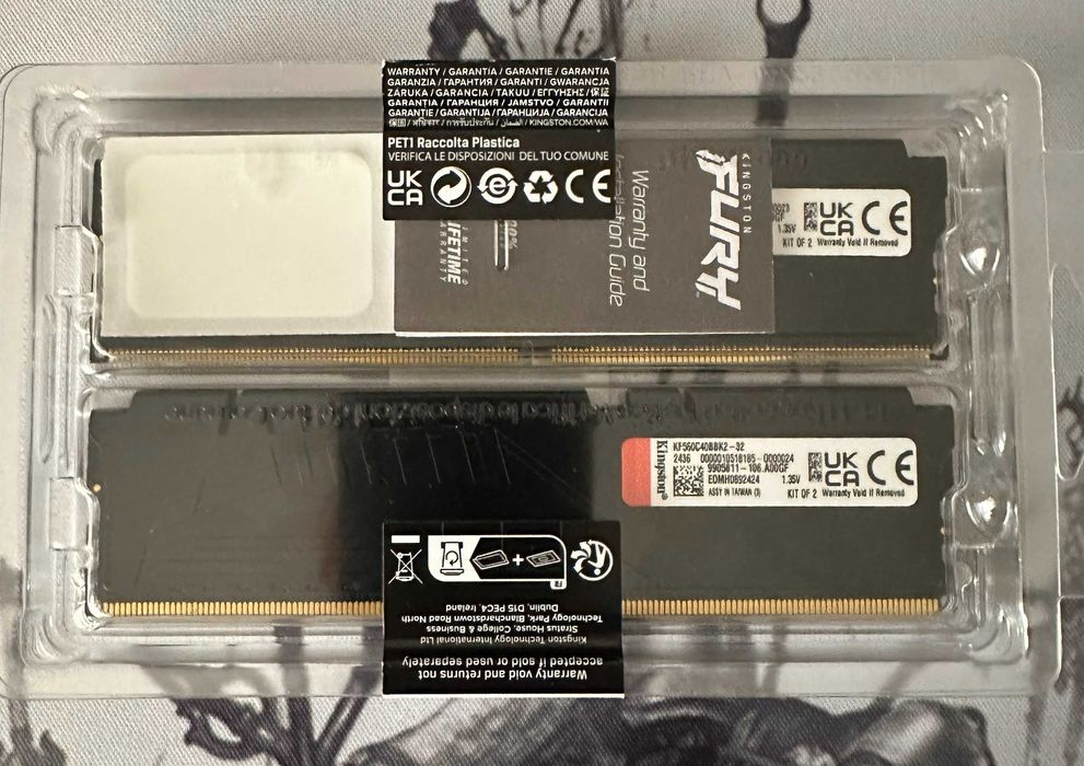 Memorii Ram Kingston Fury Beast 2x16GB (32GB) DDR5 6000MT/s CL40 XMP
