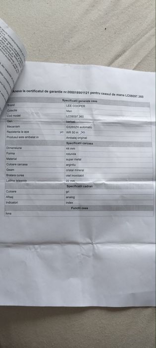 Ceas Lee Cooper Automatic