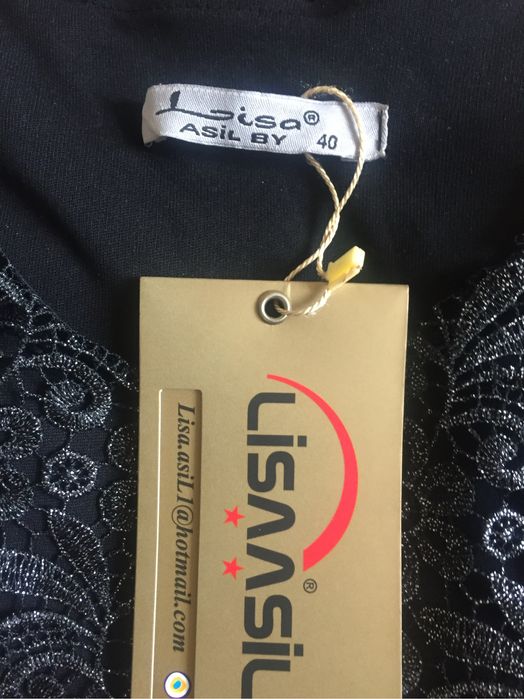 Вечернее черное платье