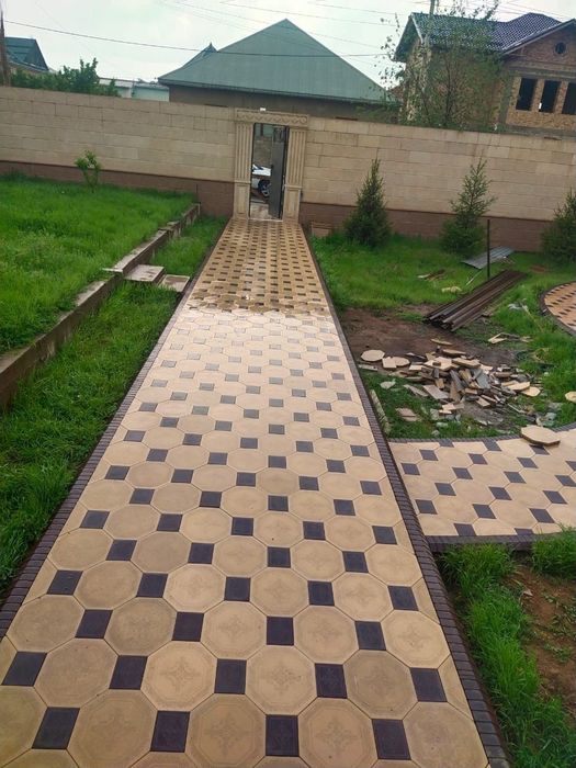 Укладка брусчатки под ключ Чымкент . бурчатка Шымкент