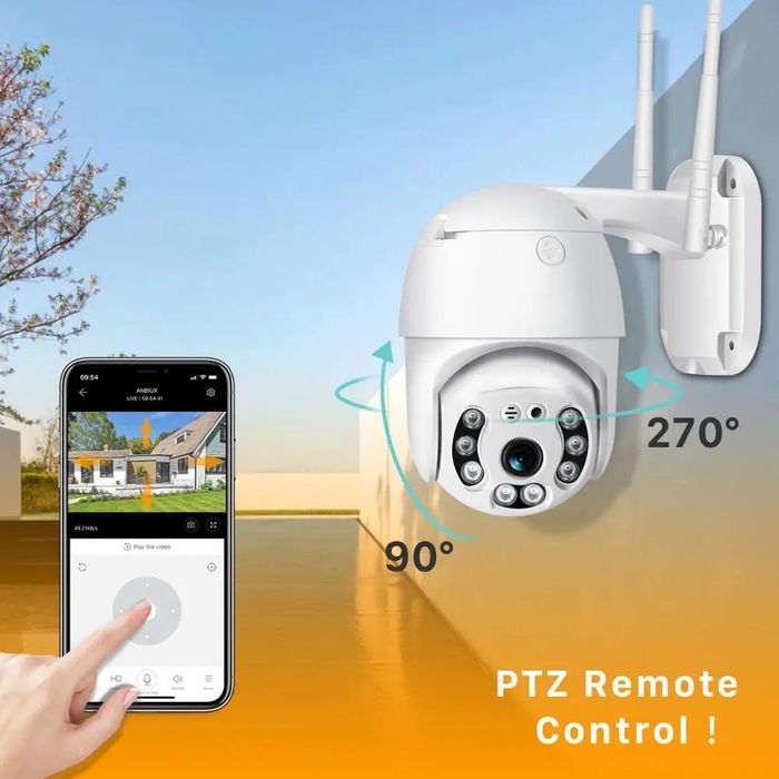 ВОДОУСТОЙЧИВА WIFI КАМЕРА, ЦВЕТНО НОЩНО ВИЖДАНЕ, АУДИО, FULL HD 1080P