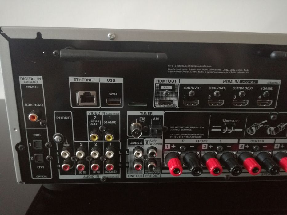 Тонколони JAMO S-606 Dark Apple 7.1 Sub Jamo550 Усилвател Onkyo TX-NR575E Dolby Atmos 
DTS:X