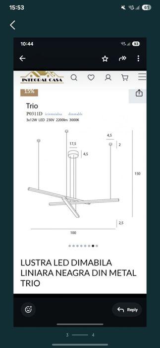 Lustra noua, nefolosita, ne montata