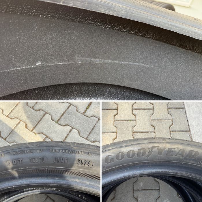 4бр. ОТЛИЧНИ Летни Гуми С Борд 245/35R/20 XL -GOODYEAR SuperSport- DOT:3624- 6.0мм+5.5мм *SoundComfort*