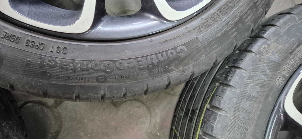 Jante r17 Opel 3154 cu anvelope  215/45/17 Continental