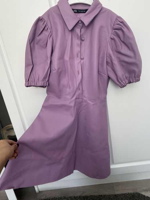 Кожаное платье Zara